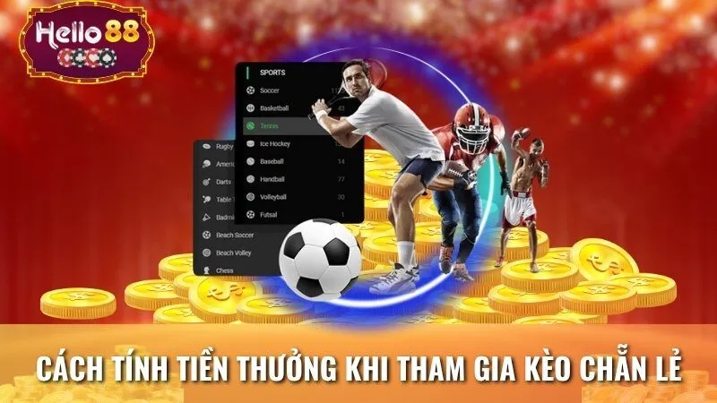Cách tính tiền thưởng khi tham gia kèo chẵn lẻ