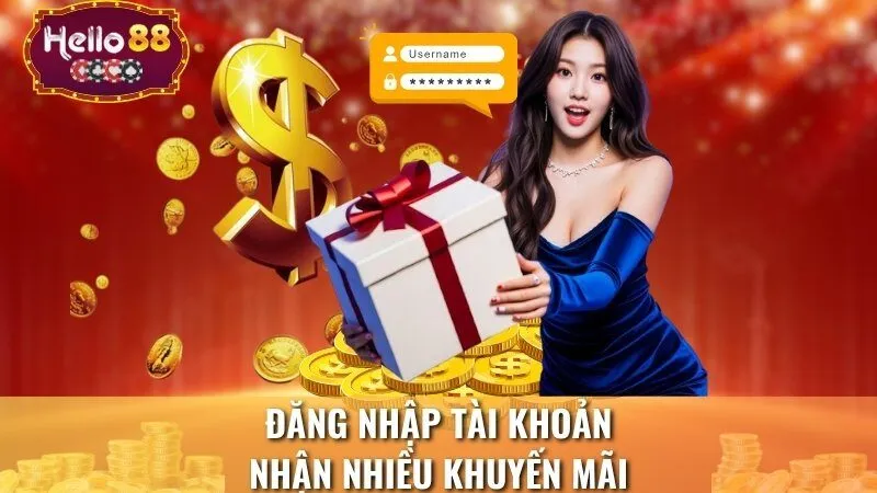 Đăng nhập tài khoản - nhận nhiều khuyến mãi
